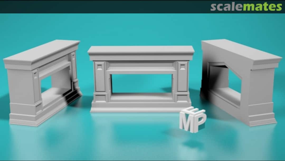 Boxart Neoclassical fireplace casing - type 1 - large 25151018 EMP3d