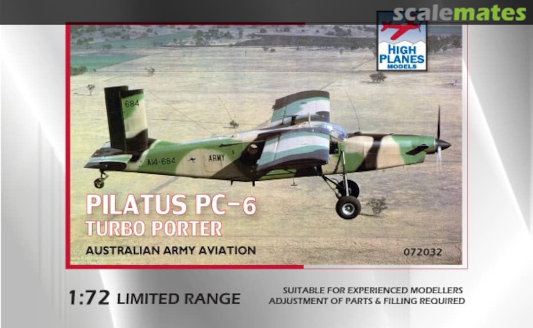 Boxart Pilatus PC-6 Turbo-Porter 72032 High Planes Models Boxart Pilatus PC-6 Turbo-Porter 72032 High Planes Models