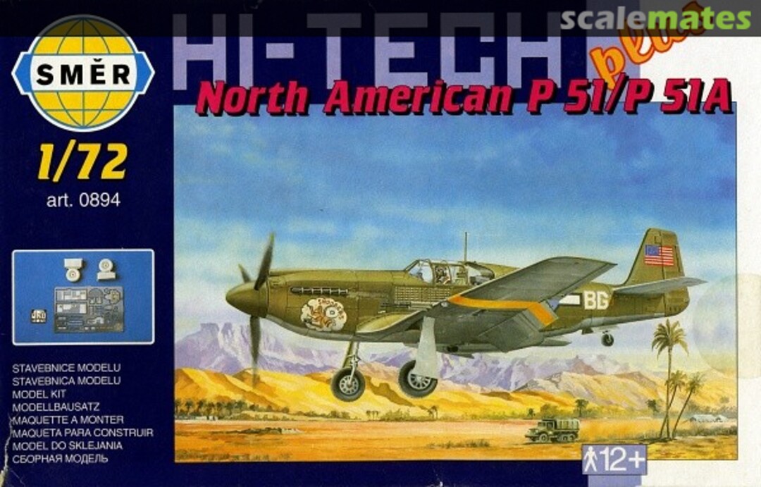 Boxart North American P 51/P 51A 0894 Směr Boxart North American P 51/P 51A 0894 Směr