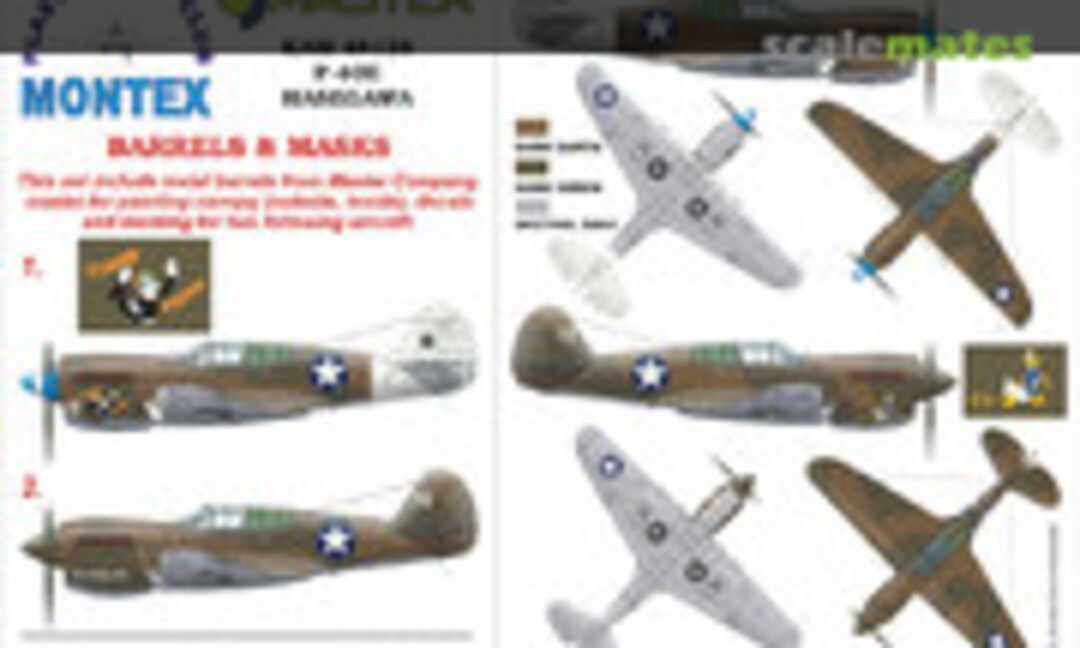 1:48 Curtiss P-40E Warhawk "USAAF" (Montex KAM48128) KAM48128