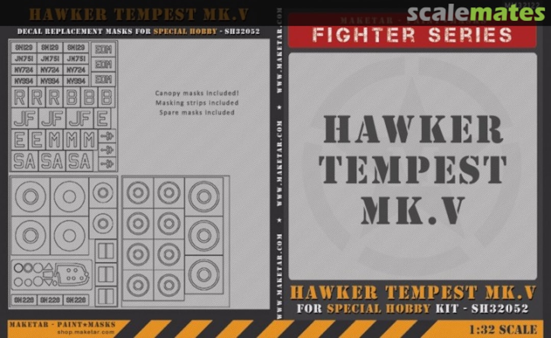 Boxart Hawker Tempest Mk.V MM32122V Maketar Boxart Hawker Tempest Mk.V MM32122V Maketar