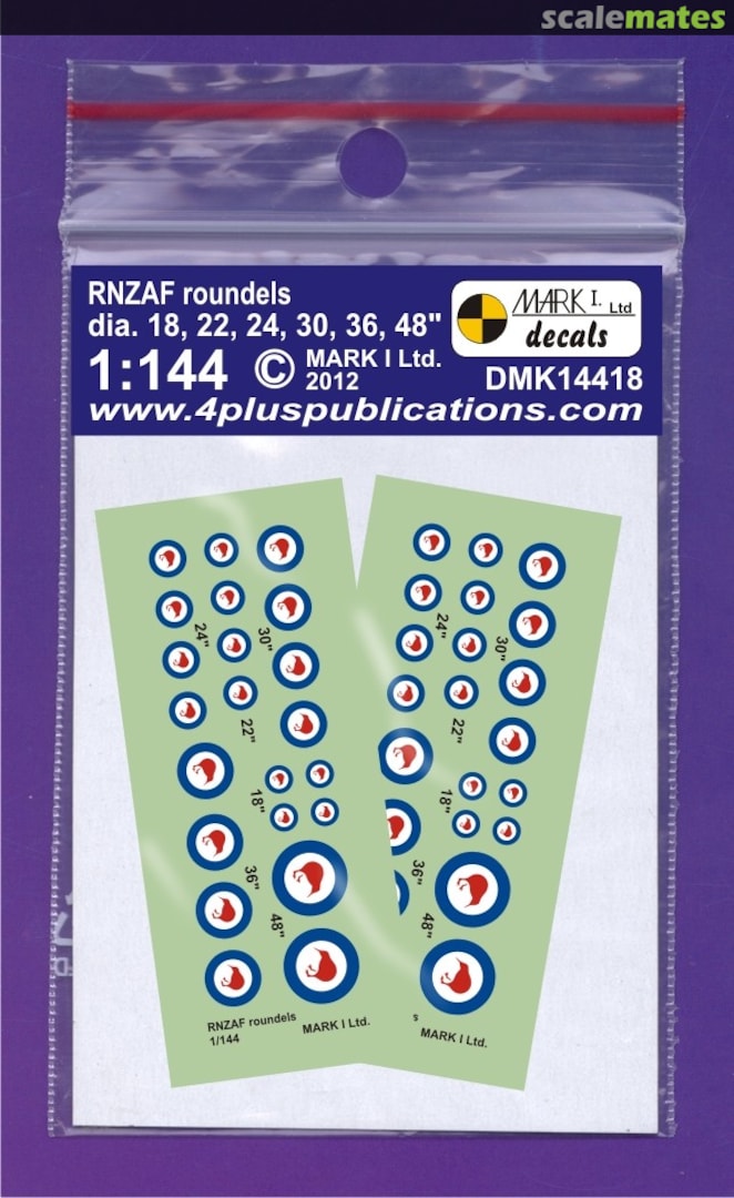 Boxart RNZAF roundels DMK14418 Mark I Models Boxart RNZAF roundels DMK14418 Mark I Models