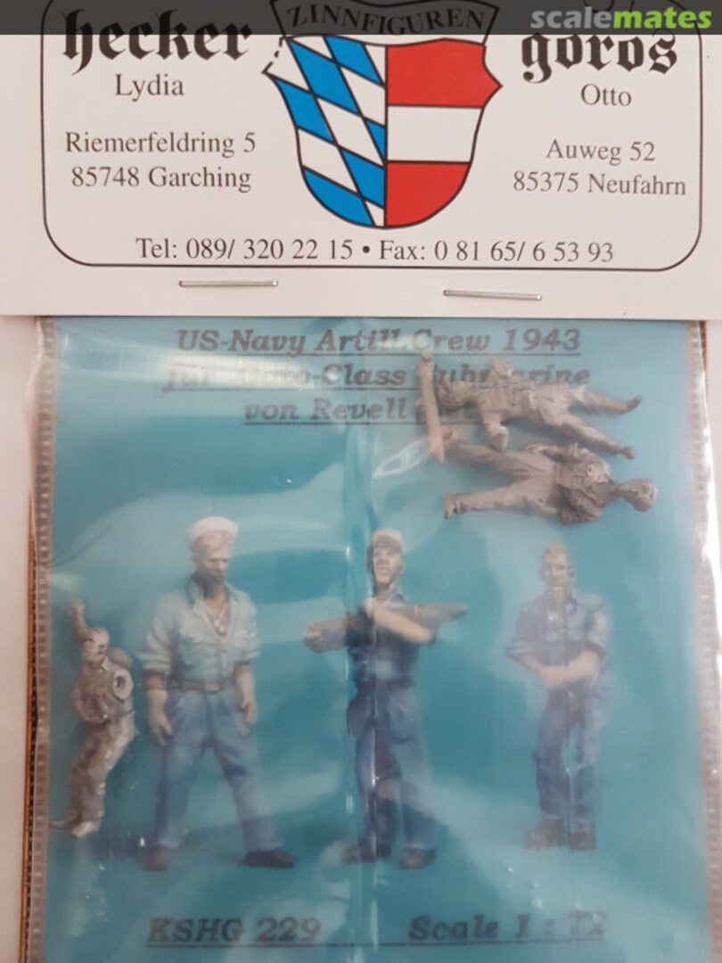 Boxart US Navy Artill.Crew 1943 for Revell Gato-Class Submarine KSHG 229 Hecker & Goros Boxart US Navy Artill.Crew 1943 for Revell Gato-Class Submarine KSHG 229 Hecker & Goros
