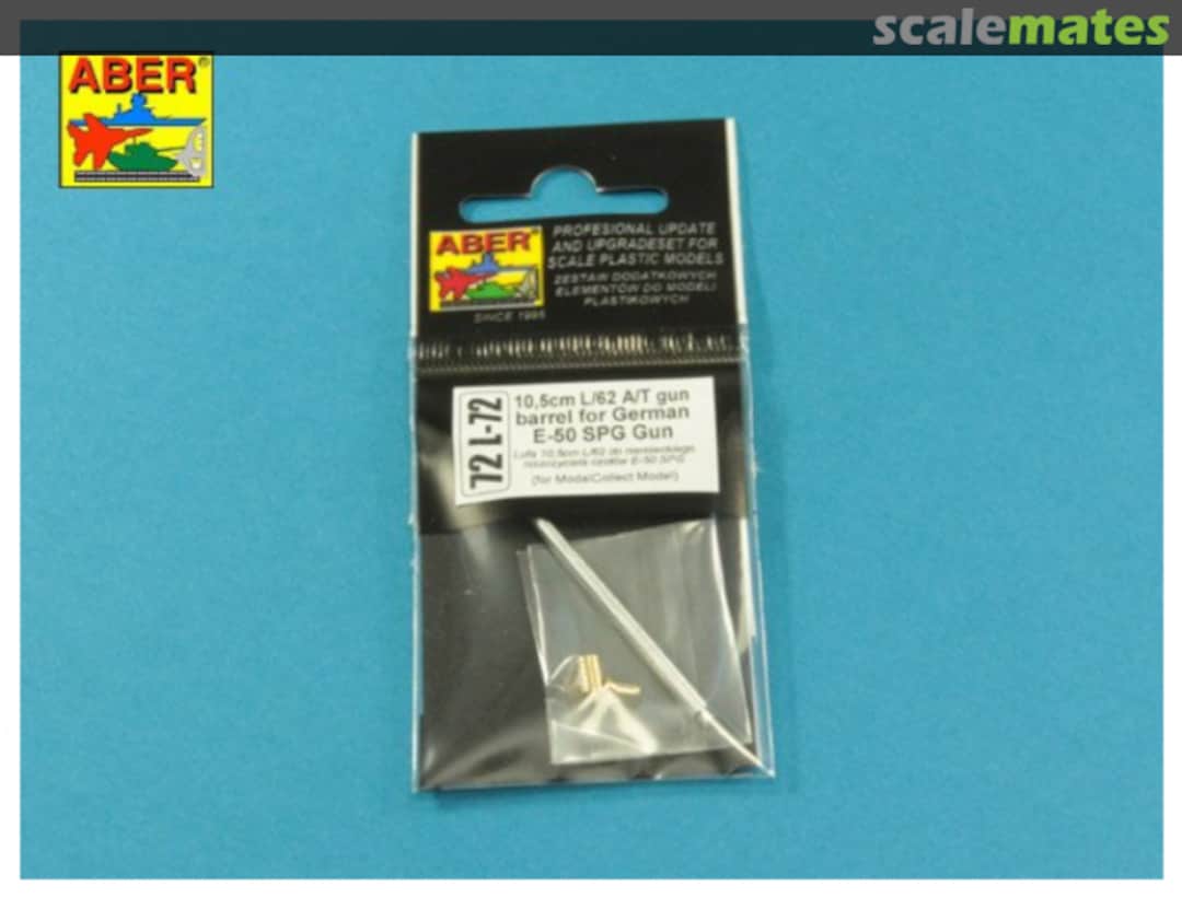 Boxart 10,5/cm L/62 A/T gun barrel for German E-50 SPG Gun 72L72 Aber Boxart 10,5/cm L/62 A/T gun barrel for German E-50 SPG Gun 72L72 Aber