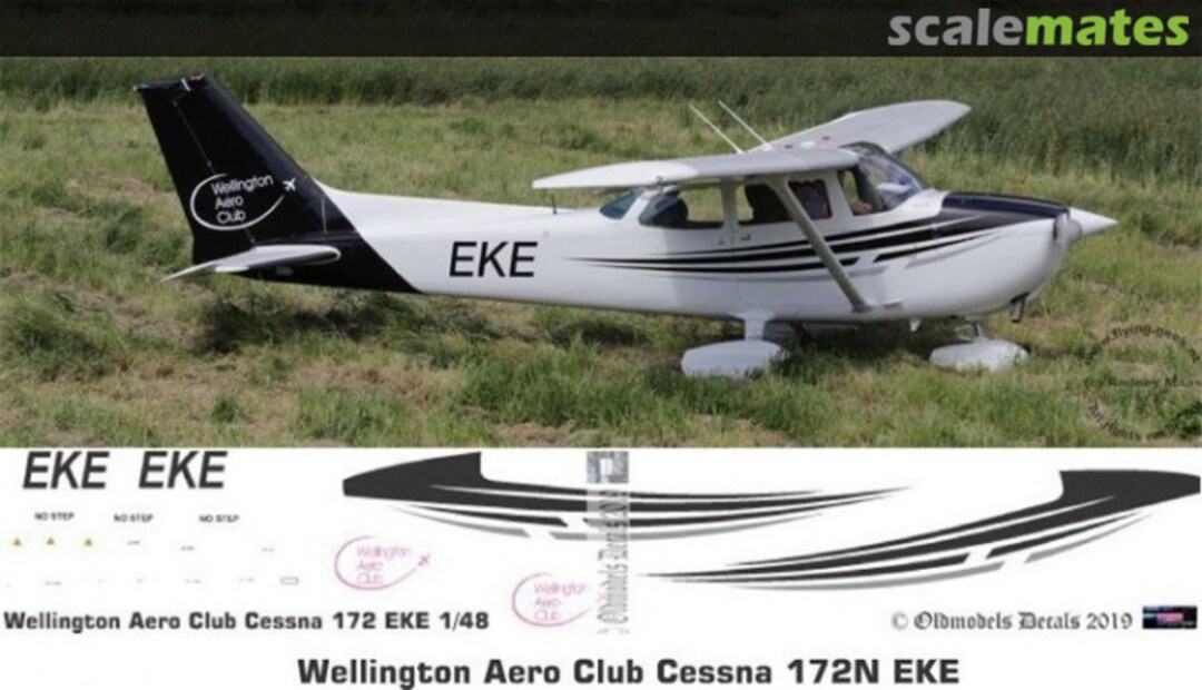 Boxart Cessna 172N Wellington Aero Club ZK-EKE OMD1295B Oldmodels Decals Boxart Cessna 172N Wellington Aero Club ZK-EKE OMD1295B Oldmodels Decals