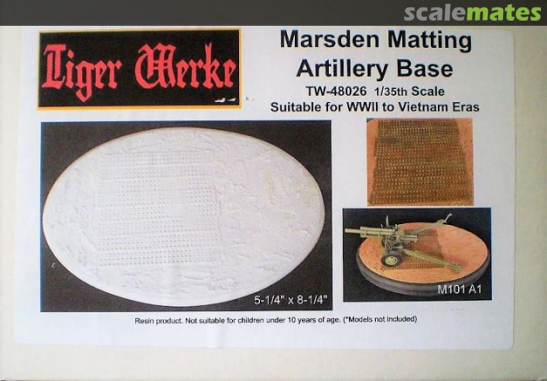 Boxart Marsden Matting Artillery Base TW-48026 Tiger Werke Boxart Marsden Matting Artillery Base TW-48026 Tiger Werke