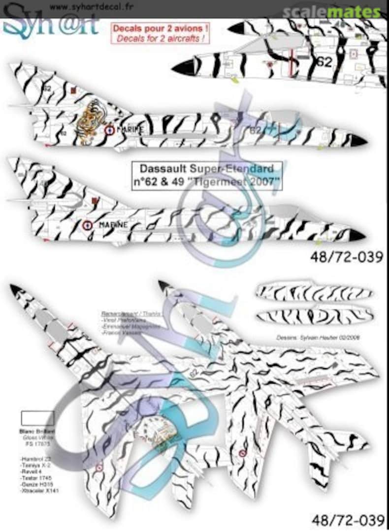 Boxart Dassault Super Etendard Modernisé 72-039 Syhart Boxart Dassault Super Etendard Modernisé 72-039 Syhart