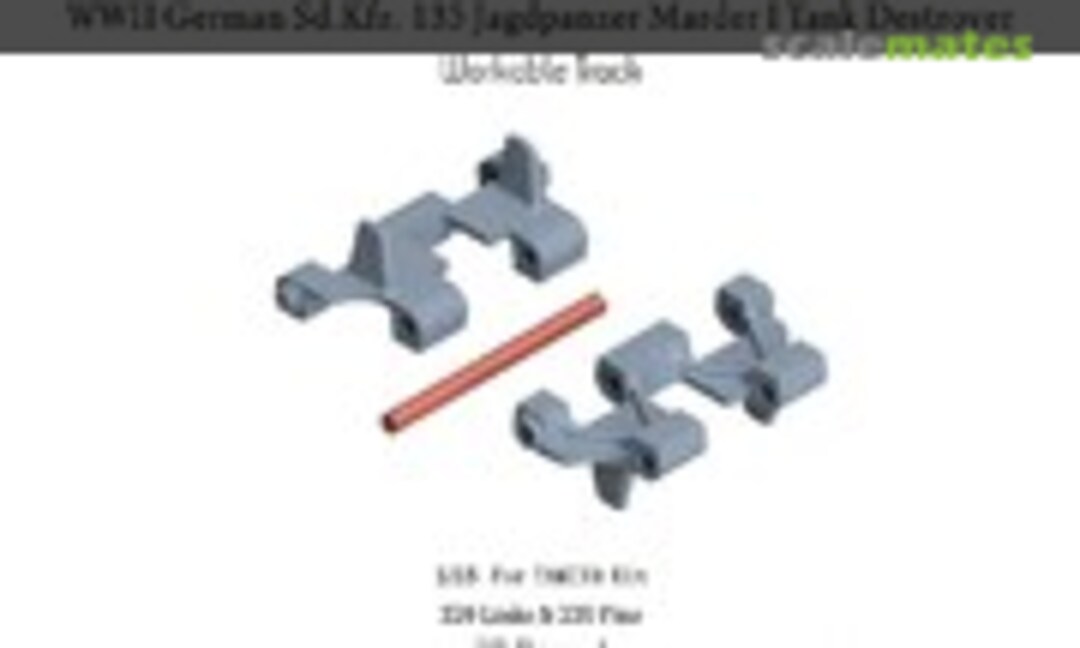 1:35 German Sd.Kfz. 135 Jagdpanzer Marder I (Lorraine)Tank Destroyer Workable Track (E.T. Model P35-031)