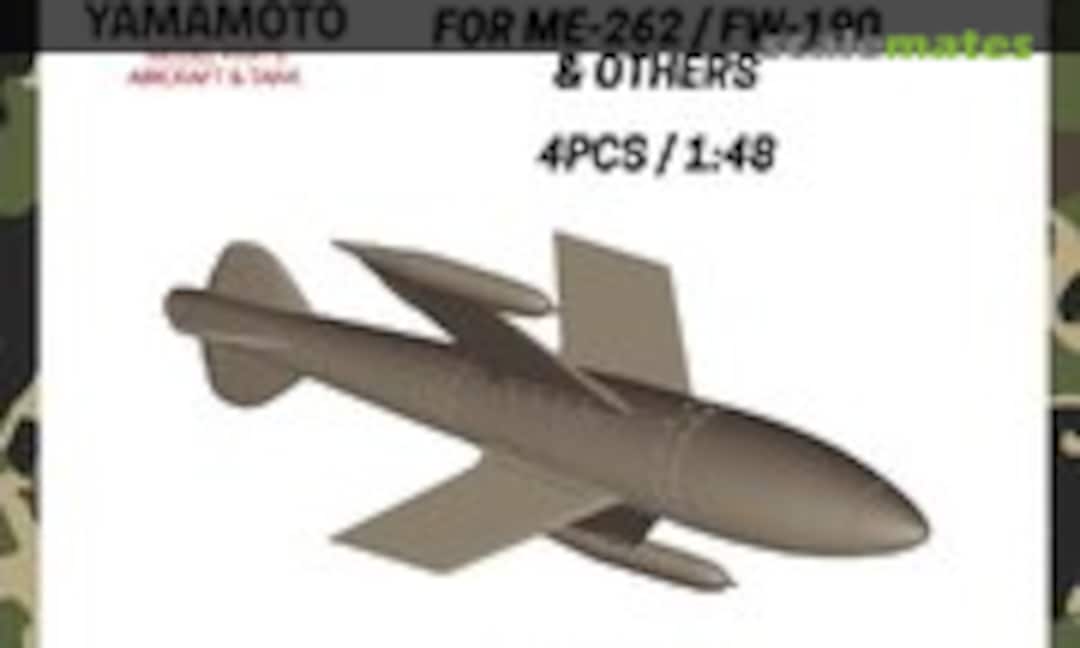 1:48 Ruhrstahl X-4 Early for Me 262 / Fw 190 & others (Yamamoto Model Parts YMP4803) YMP4803