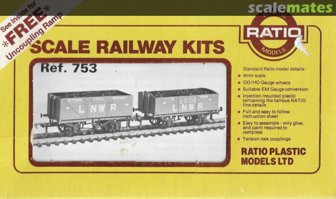 Boxart L.N.W.R. Traffic & Loco Coal 753 Ratio Plastic Models Boxart L.N.W.R. Traffic & Loco Coal 753 Ratio Plastic Models