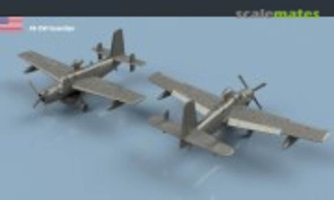 1:700 Grumman AF-2 W Guardian unfolded wings - 3D printing (5 pcs) (L'Arsenal 3D700506) 3D700506