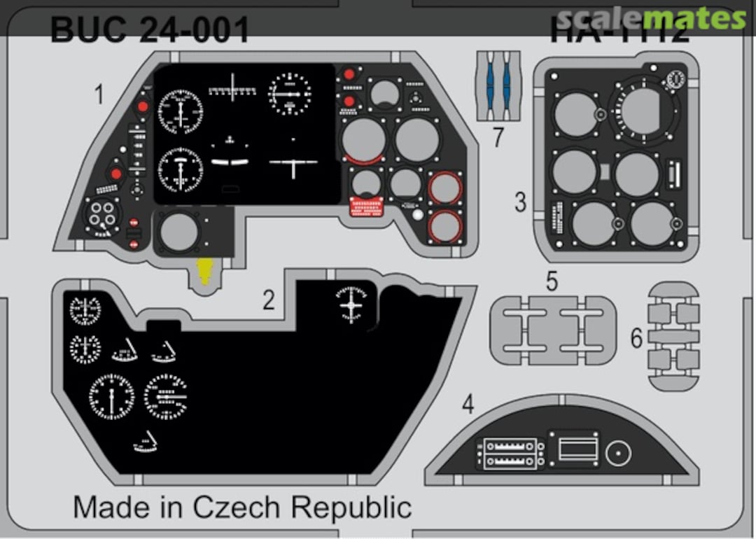 Boxart Hispano HA-1112 M1L Buchon color instrument panel 24-001 Buchon Scale Models Boxart Hispano HA-1112 M1L Buchon color instrument panel 24-001 Buchon Scale Models