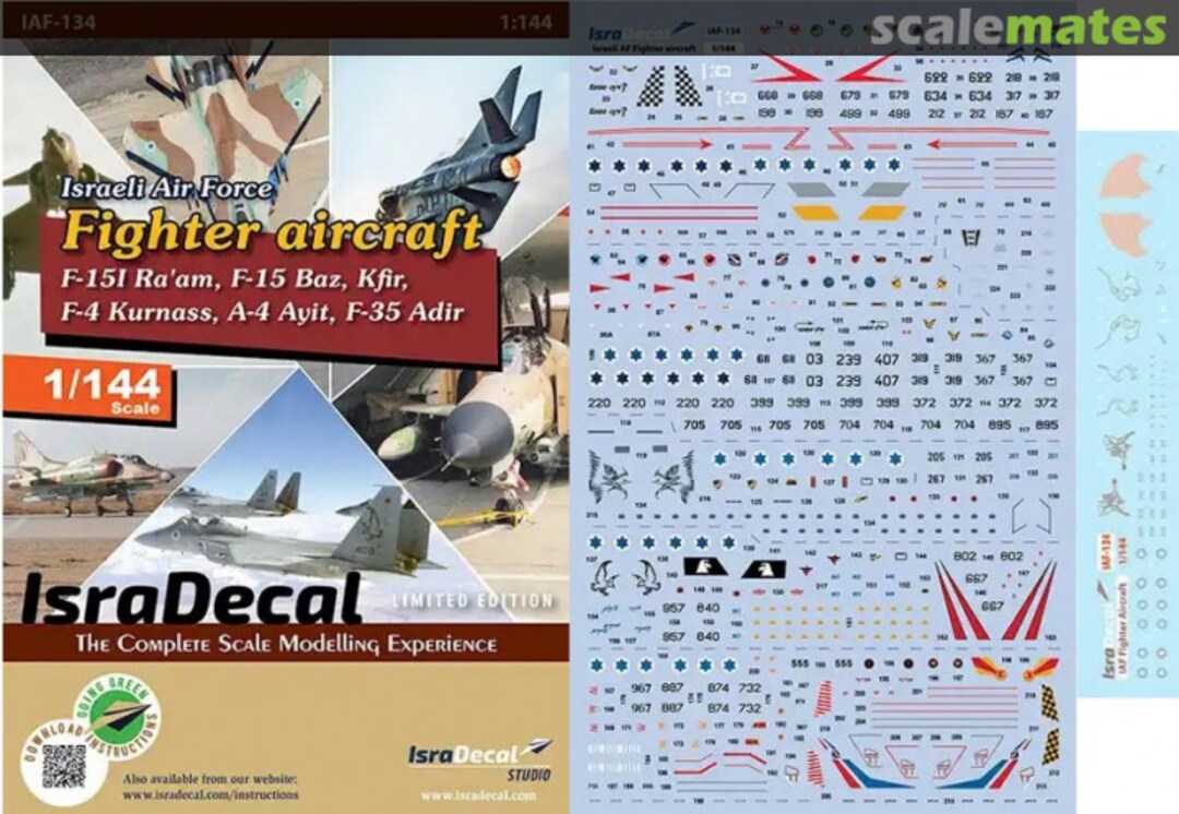 Boxart IAF Fighter Aircraft IAF-134 IsraDecal Studio Boxart IAF Fighter Aircraft IAF-134 IsraDecal Studio