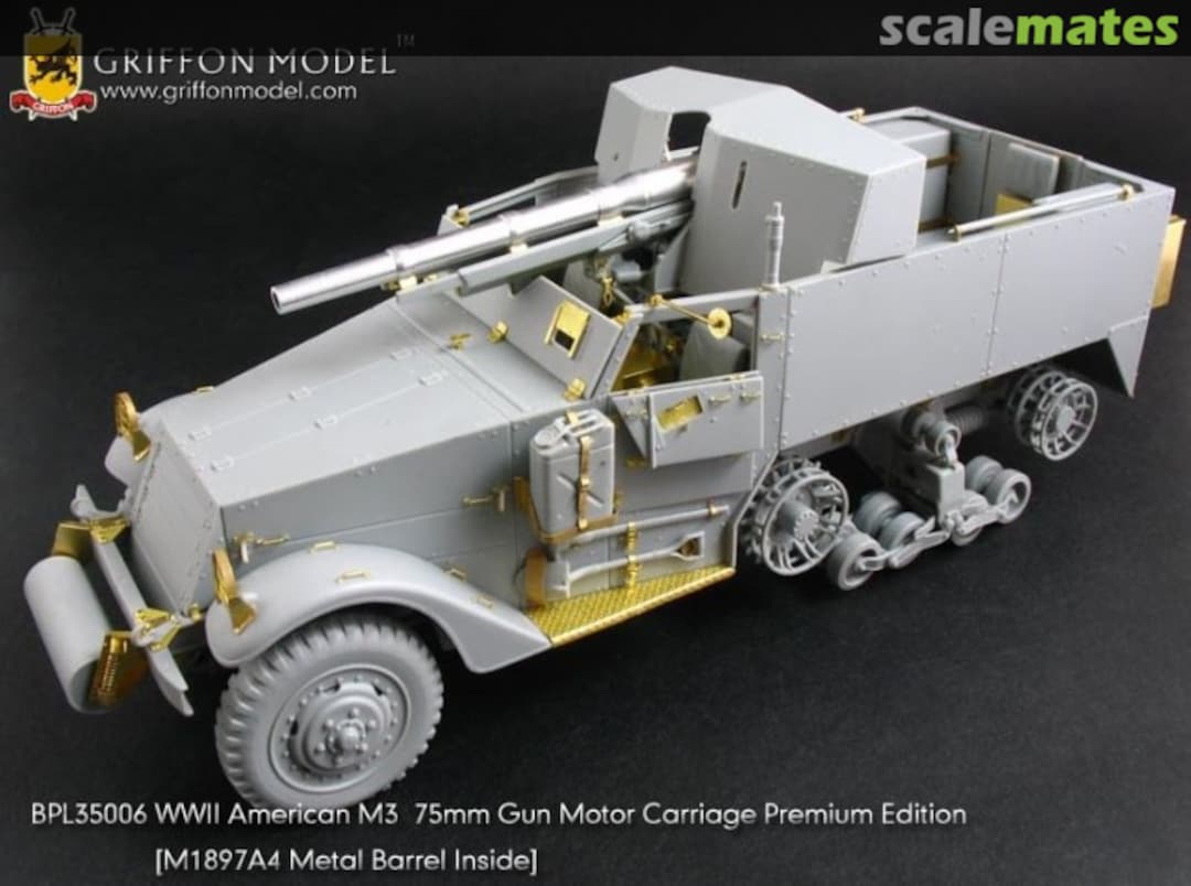 Boxart M3 75mm Gun Motor Carriage Premium Edition BPL35006 Griffon Model Boxart M3 75mm Gun Motor Carriage Premium Edition BPL35006 Griffon Model