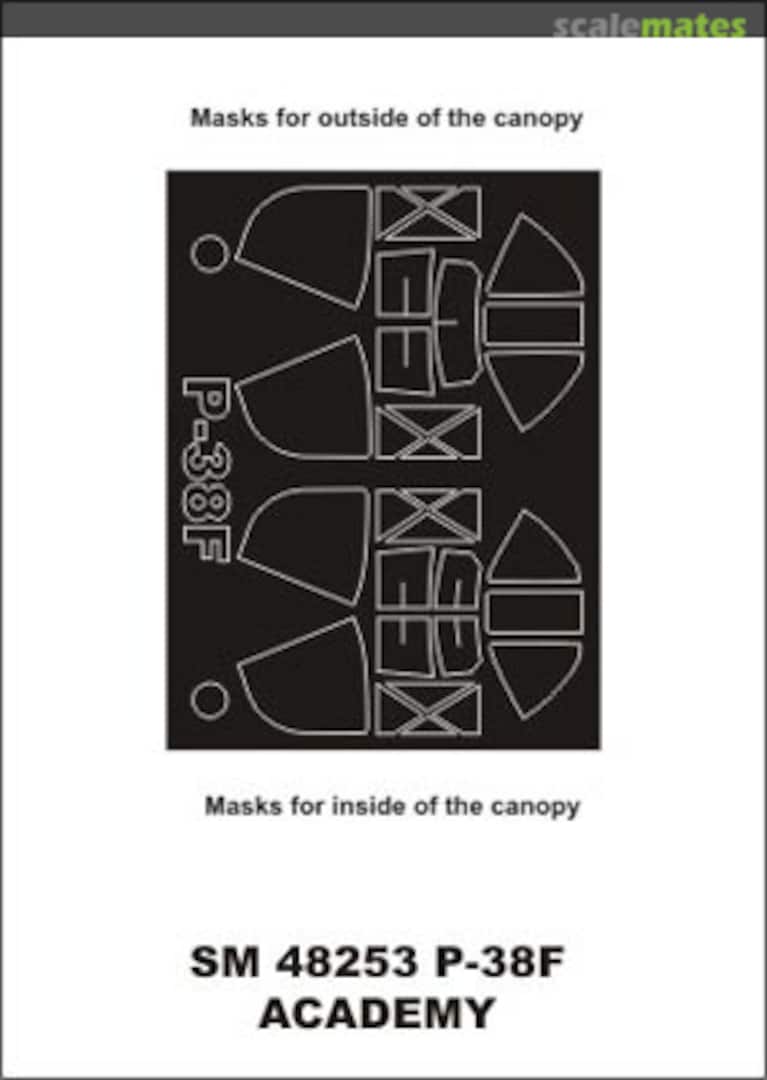 Boxart Lockheed P-38F Lightning SM48253 Montex Boxart Lockheed P-38F Lightning SM48253 Montex