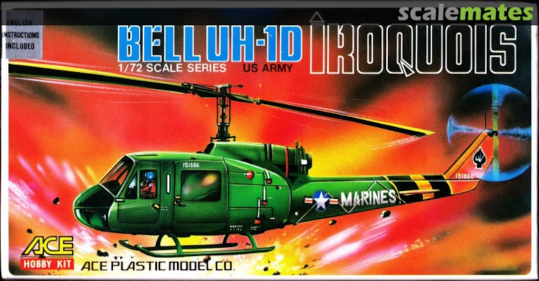 Boxart Bell UH-1D Iroquois 500 ACE Hobby Kit Boxart Bell UH-1D Iroquois 500 ACE Hobby Kit