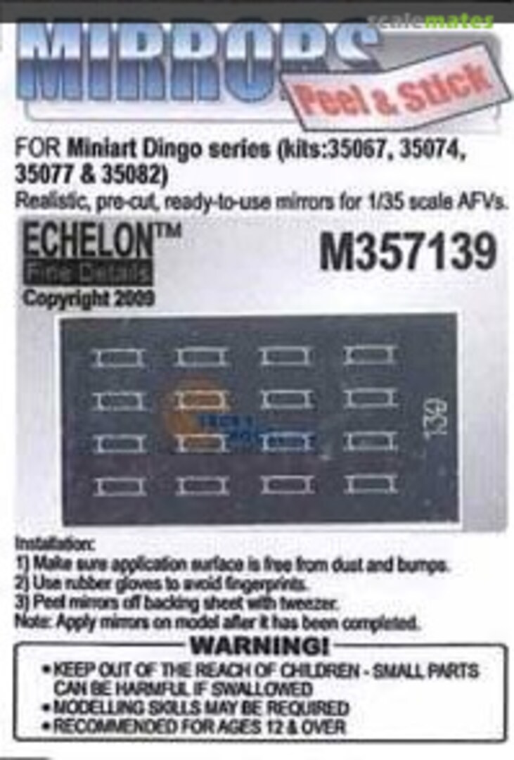 Boxart Daimler Dingo Mirrors (Miniart) M357139 Echelon Fine Details Boxart Daimler Dingo Mirrors (Miniart) M357139 Echelon Fine Details