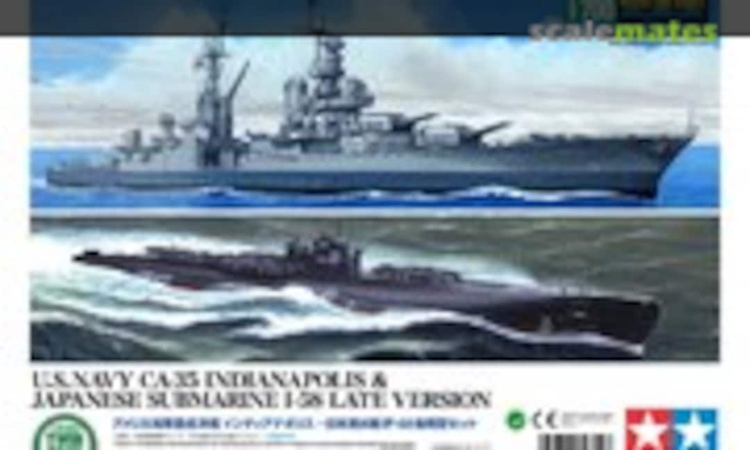 1:700 U.S. Navy CA-35 Indianapolis &amp; Japanese Submarine I-58 Late Version (Tamiya 89714)