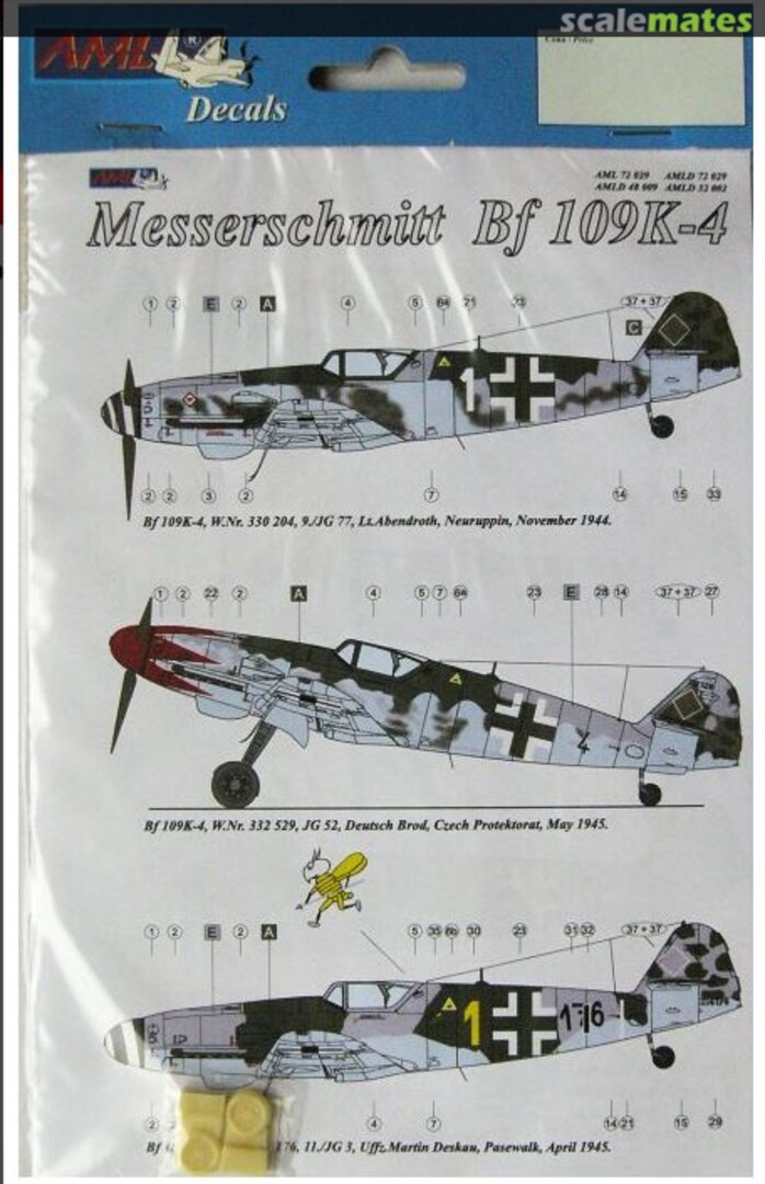 Boxart Messerschmitt Bf109K-4 Part 2 AMLD72029 AML
