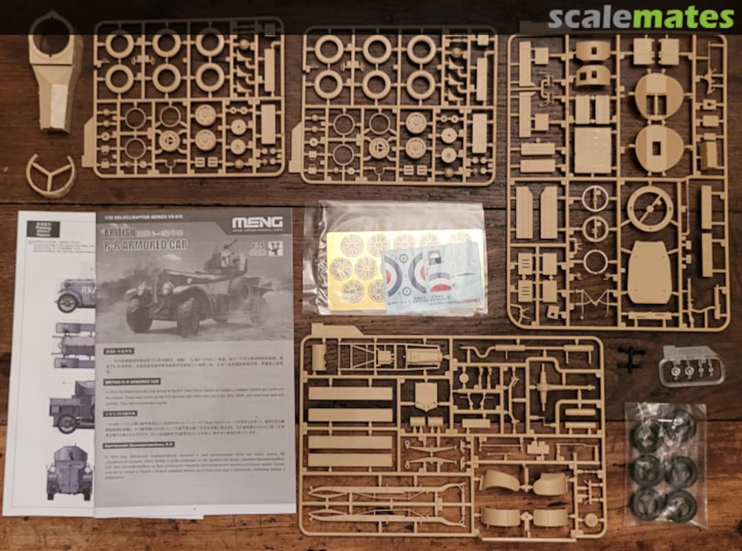 Contents British RR Armored Car VS-010 Meng Model Contents British RR Armored Car VS-010 Meng Model