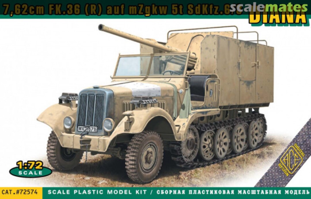 Boxart Sd.Kfz. 6/3 ‘Diana‘ 72574 ACE Boxart Sd.Kfz. 6/3 ‘Diana‘ 72574 ACE