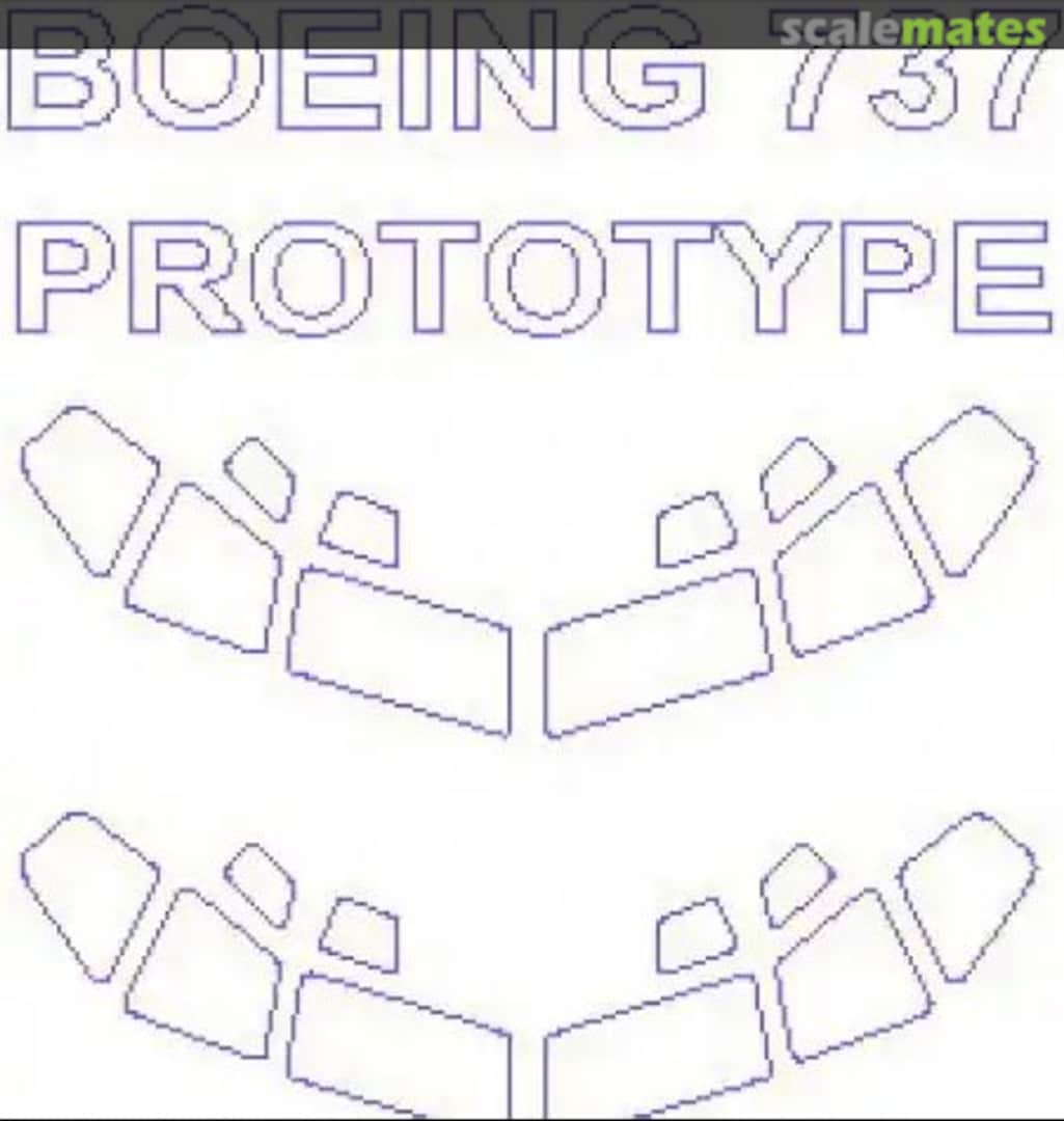 Boxart Boeing 737 Prototype 14409 KV Models Boxart Boeing 737 Prototype 14409 KV Models