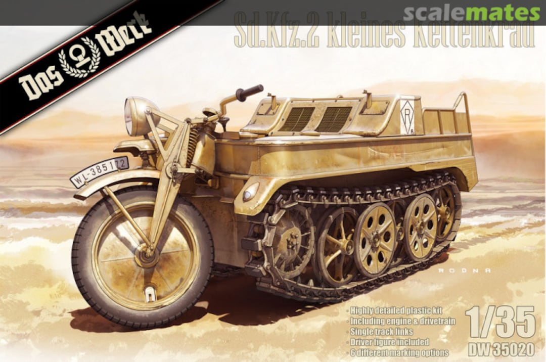 Boxart Sd.Kfz.2 kleines Kettenkrad DW35020 Das Werk Boxart Sd.Kfz.2 kleines Kettenkrad DW35020 Das Werk