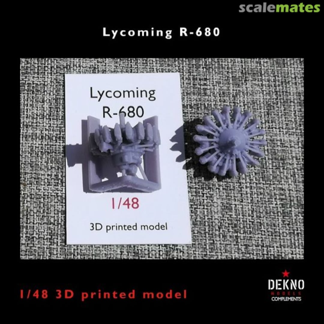 Boxart Lycoming R-680 EN.480200 Dekno Models Boxart Lycoming R-680 EN.480200 Dekno Models