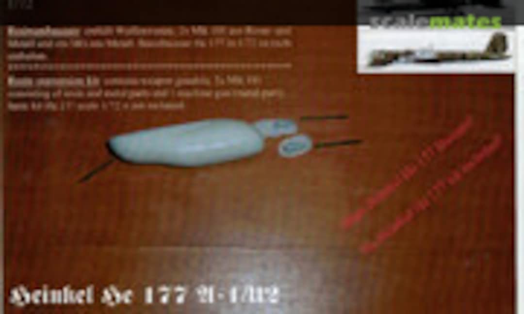 1:72 Heinkel He 177 A-1/U2 Zerstörer (Bird Models 720146)