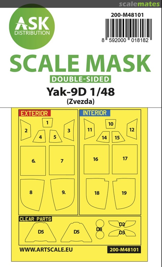 Boxart Yakovlev Yak-9D 200-M48101 ASK Boxart Yakovlev Yak-9D 200-M48101 ASK