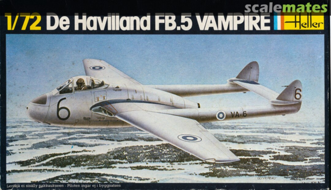 Boxart De Havilland FB.5 Vampire 293 Heller Boxart De Havilland FB.5 Vampire 293 Heller