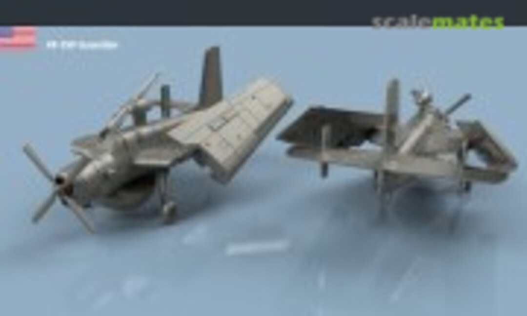 1:400 Grumman AF-2 W Guardian folded wings - 3D printing (5 pcs) (L'Arsenal 3D400505) 3D400505