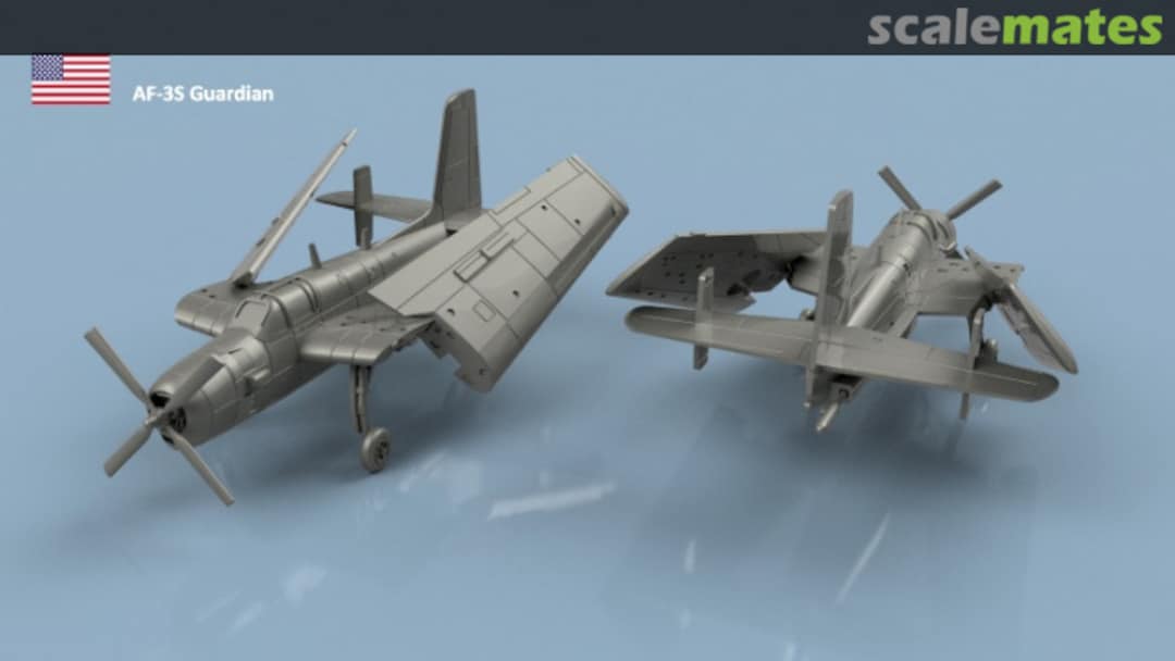 Boxart Grumman AF-3 S Guardian folded wings - 3D printing (5 pcs) 3D700507 L'Arsenal Boxart Grumman AF-3 S Guardian folded wings - 3D printing (5 pcs) 3D700507 L'Arsenal