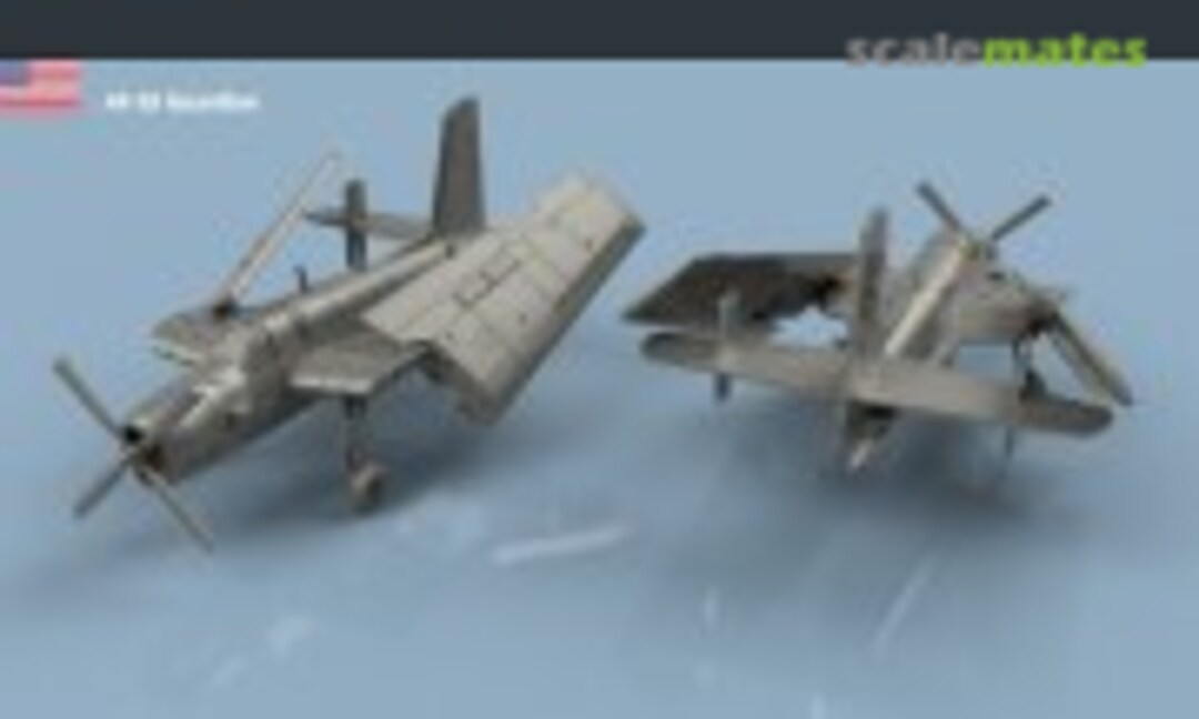 1:700 Grumman AF-3 S Guardian folded wings - 3D printing (5 pcs) (L'Arsenal 3D700507) 3D700507