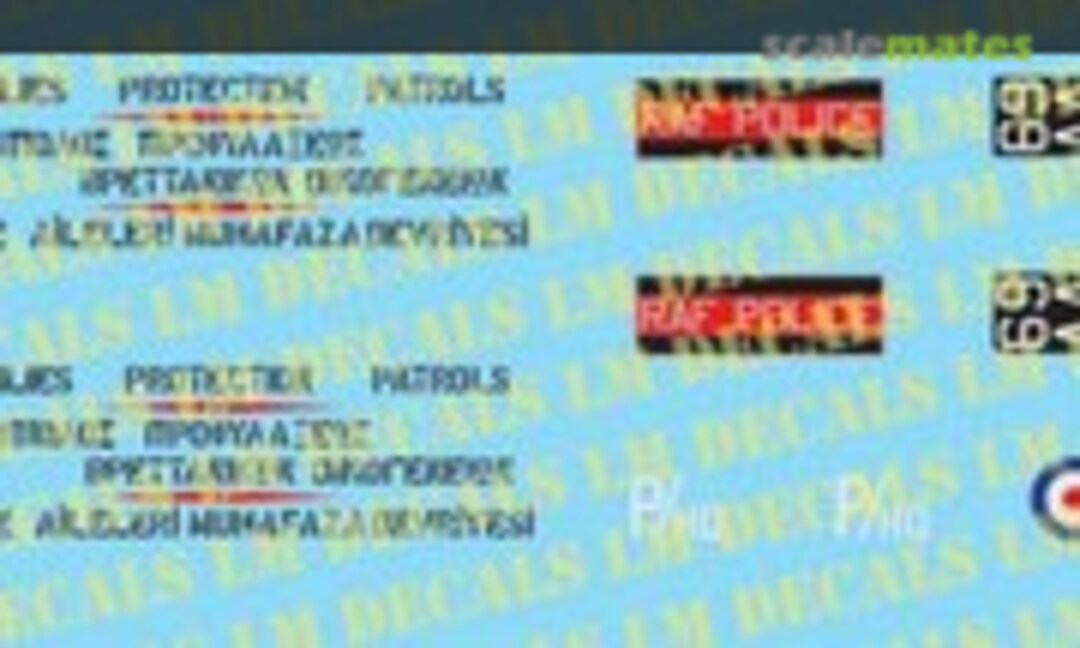 No RAF police Land Rover series II (LM Decals LMX 0008) LMX 0008