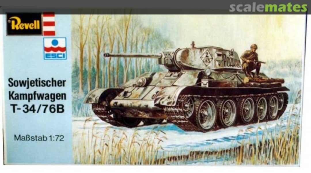 Boxart Kampfwagen T-34/76B H-2332 Revell/ESCI Boxart Kampfwagen T-34/76B H-2332 Revell/ESCI