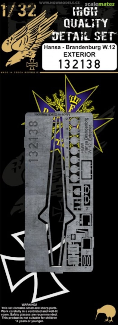 Boxart Hansa-Brandenburg W.12 - Exterior Set 132138 HGW Models Boxart Hansa-Brandenburg W.12 - Exterior Set 132138 HGW Models