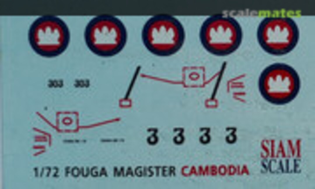 1:72 Fouga Magister (Siam Scale SCN72003) SCN72003
