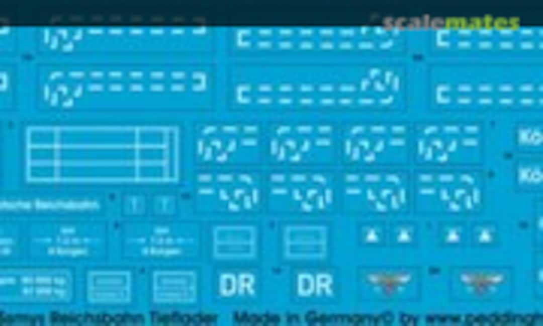 1:35 80 ton Ssyms Reichsbahn Tieflader (Peddinghaus-Decals EP 2228) EP 2228