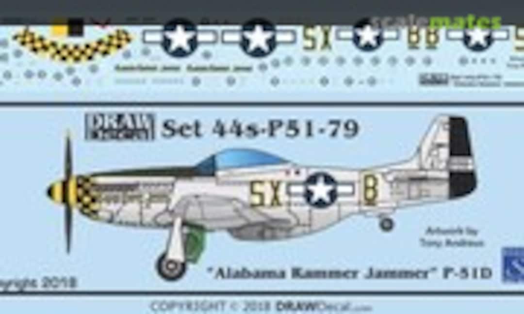 1:144 “Alabama Rammer Jammer” P-51D (Draw Decal 44-P51-79) 44-P51-79