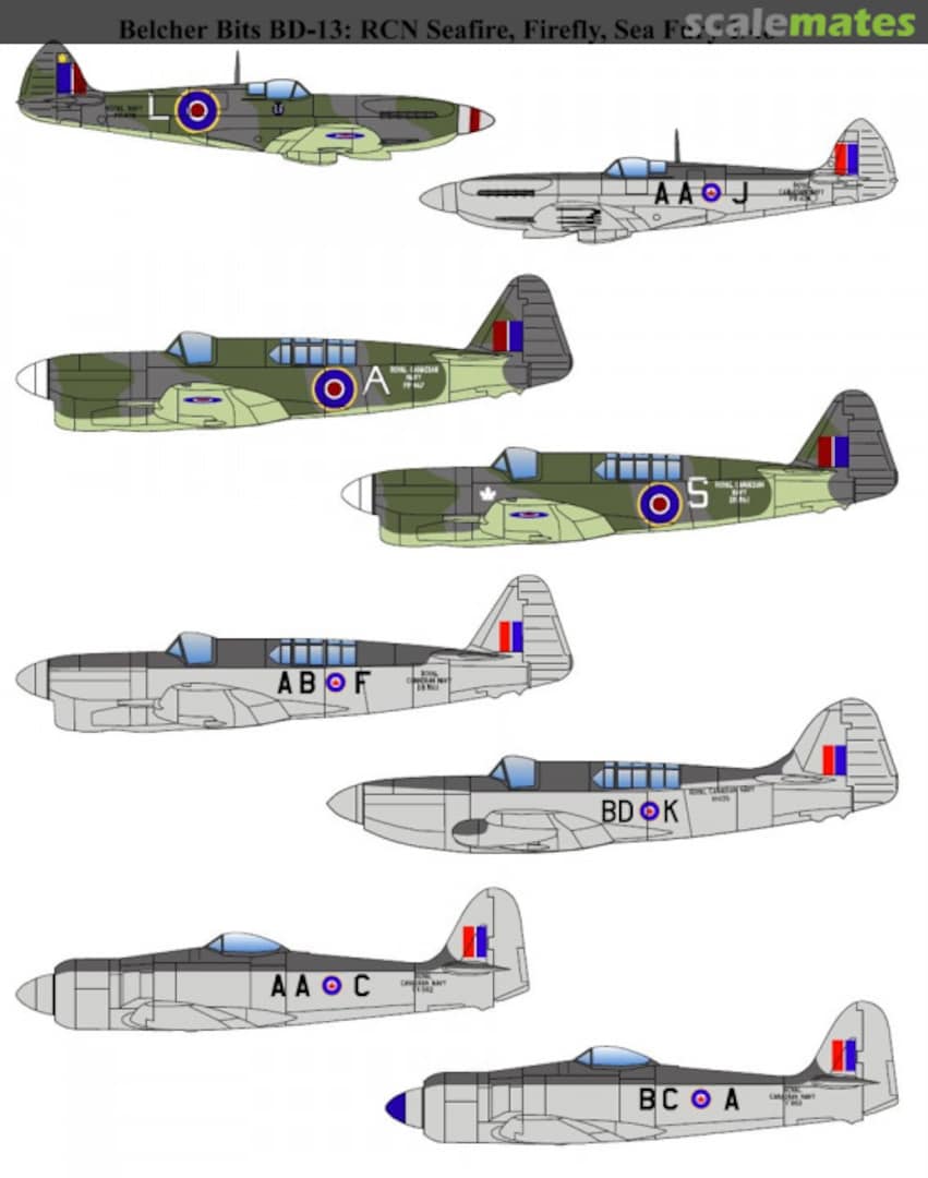 Contents RCN Seafire, Firefly and Sea Fury BD13 (2nd version) Belcher Bits Contents RCN Seafire, Firefly and Sea Fury BD13 (2nd version) Belcher Bits