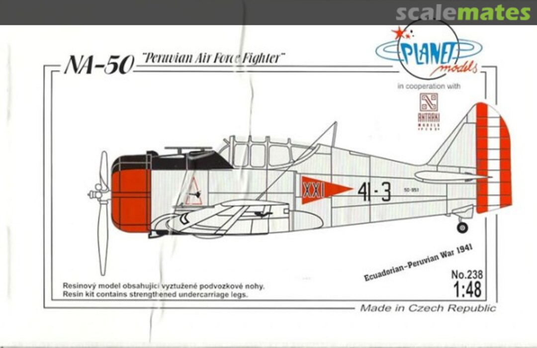 Boxart NA-50 "Peruvian Air Force Fighter" PLT238 Planet Models Boxart NA-50 "Peruvian Air Force Fighter" PLT238 Planet Models