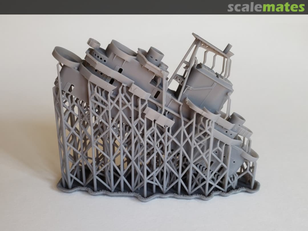 Boxart USS Hornet CV-12 Island, 1943-June 1945 350-CV12 1943 Model Monkey Boxart USS Hornet CV-12 Island, 1943-June 1945 350-CV12 1943 Model Monkey