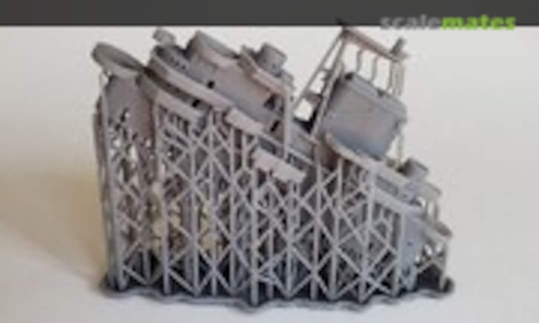 1:350 USS Hornet CV-12 Island, 1943-June 1945 (Model Monkey 350-CV12 1943) 350-CV12 1943