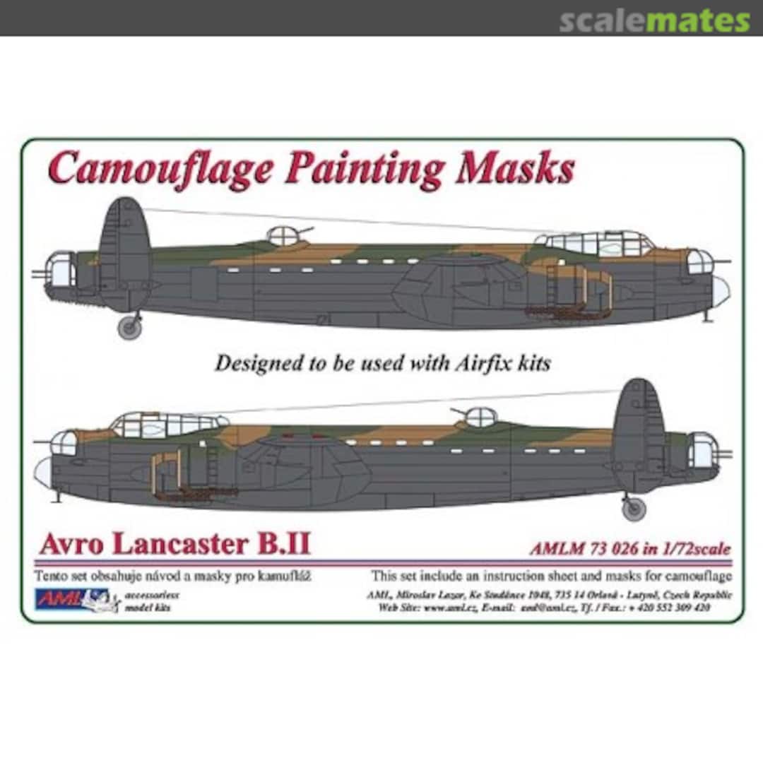 Boxart Avro Lancaster B. II AMLM 73 026 AML Boxart Avro Lancaster B. II AMLM 73 026 AML