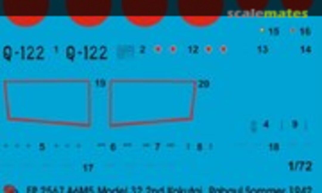 1:72 A6M5 Model 32 2nd Kokutai, Rabaul Sommer 1942 (Peddinghaus-Decals EP 2567) EP 2567