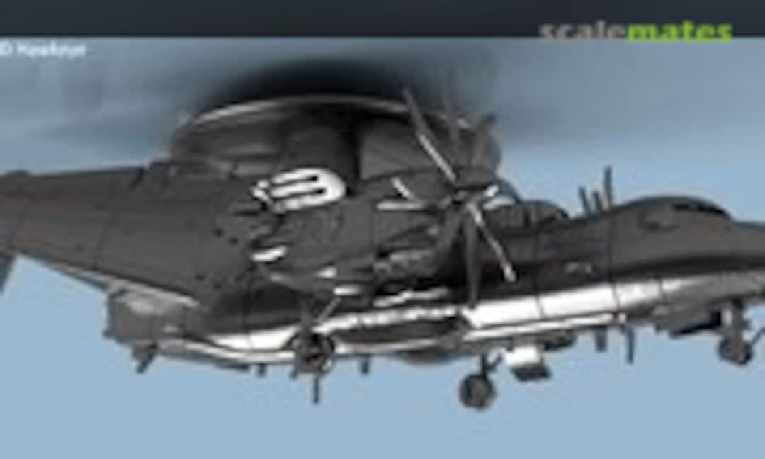 1:400 Grumman E-2 D Hawkeye folded wings (2 planes) (L'Arsenal 3D400203) 3D400203