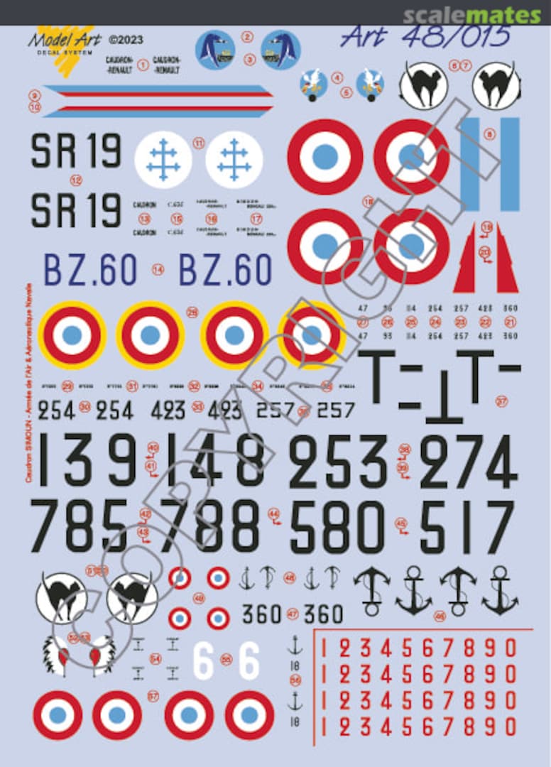 Boxart Caudron C.635 Simoun 48/015 Model Art Decal System Boxart Caudron C.635 Simoun 48/015 Model Art Decal System