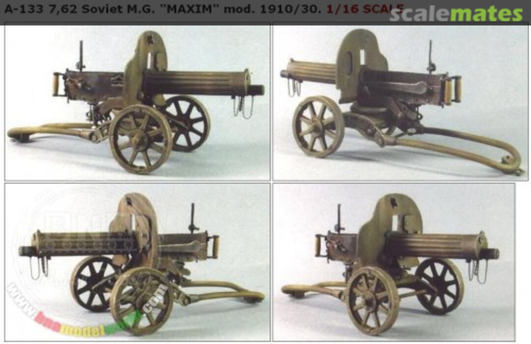 Boxart 7,62mm Soviet M.G. MAXIM mod. 1910/30 TA-133 Tank