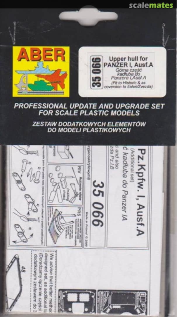 Boxart Upper hull for Panzer I, Ausf.A 35066 Aber Boxart Upper hull for Panzer I, Ausf.A 35066 Aber